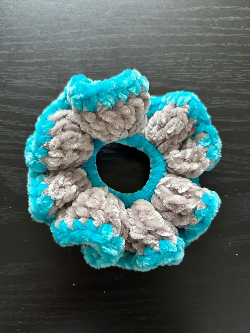Handmade Crochet Velvet Scrunchie